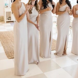 BHLDN DYLAN SATIN CHARMEUSE DRESS